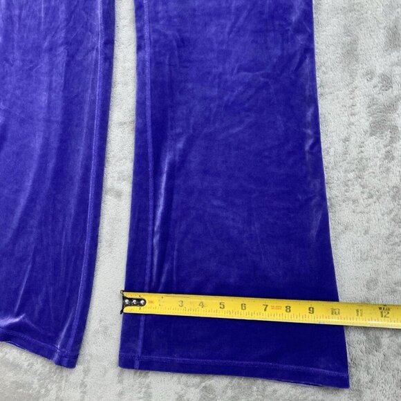 Athleta Pants Womens Small Purple Elation Velvet Flare Pull On Athleisure 29” - Picture 4 of 13